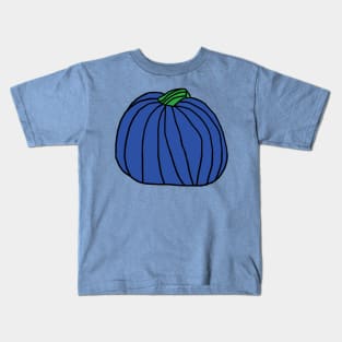 Big Blue Pumpkin Kids T-Shirt